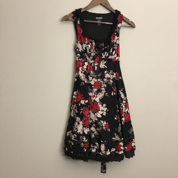Hot Topic Pinup Rockabilly Rose Corset Dress Size SM - Picture 2 of 13